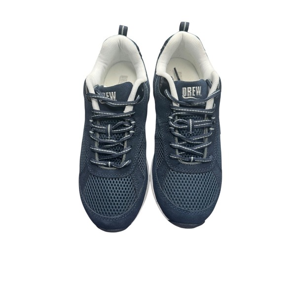 Drew Aaron Shoes Men's 8 Wide Navy Combo New Orthopedic - Picture 2 of 8